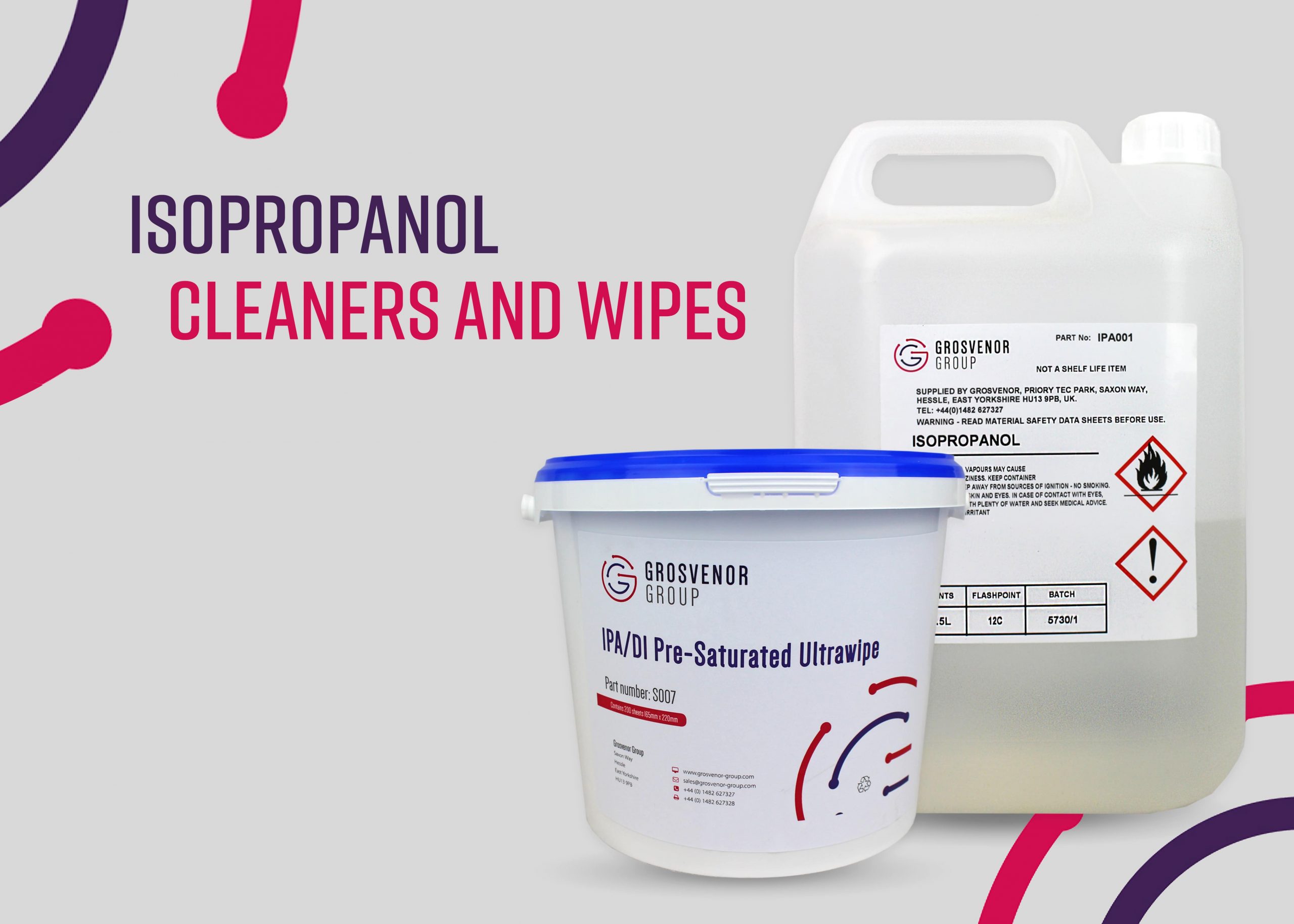 Isopropanol Cleaners and Wipes for Next Day Delivery
